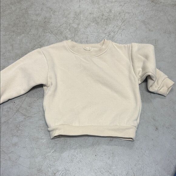 Other - Cream Long Sleeve Sweatshirt Like New 18-24 Month Sweater Kids